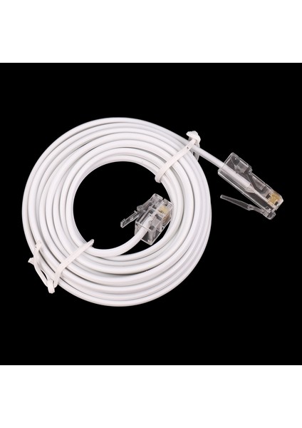 RJ11 6P4C - RJ45 8P4C Modüler Telefon Internet Uzatma Kablosu 3 Metre (Yurt Dışından)