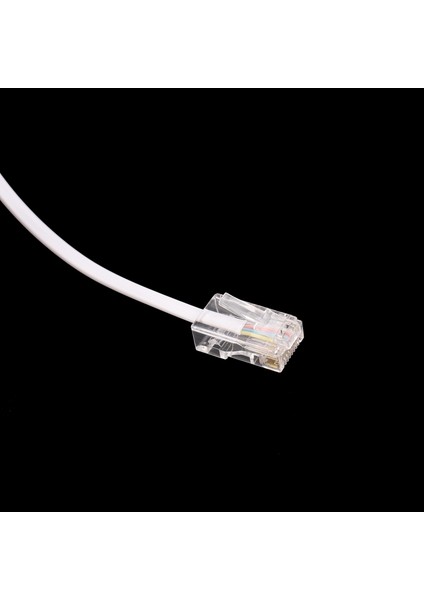 RJ11 6P4C - RJ45 8P4C Modüler Telefon Internet Uzatma Kablosu 3 Metre (Yurt Dışından)