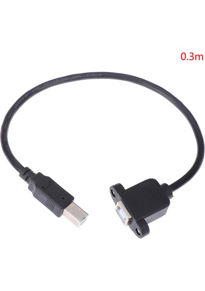 Panel Montajlı USB 2.0 Tip B Erkek - Tip B Kadın Yazıcı Uzatma Kablosu (Yurt Dışından)