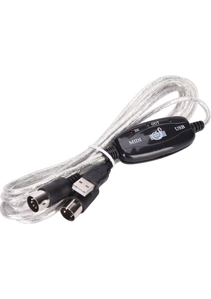 USB In-Out Mıdı Arabirim Kablosu Dönüştürücü Pc Müzik Klavye Adaptör Kablosu Sıcak Satış (Yurt Dışından)
