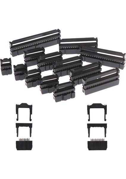 10 Adet 6/8/10/12/14-50PIN Idc Soket Fiş Şerit Kablo Konektörü 2.54MM Pitch (Yurt Dışından)