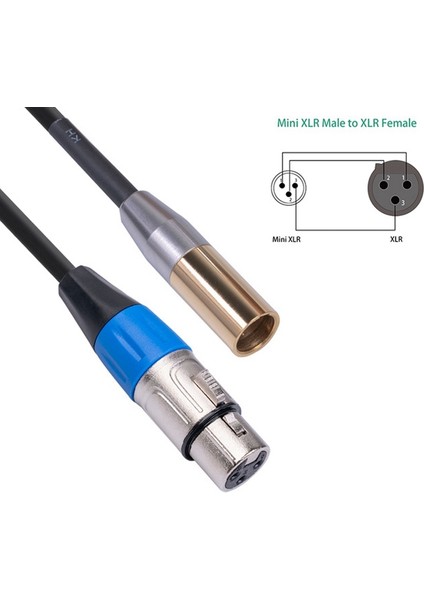 Rexlıs 1ft Mini Xlr Erkek - Xlr Dişi Adaptör Kablosu, 3-Pin Mini Xlr - Xlr Video Kablosu, Bmpcc 4K Bmpcc 6k Sony Canon Kamera Için (Yurt Dışından) fırsatları