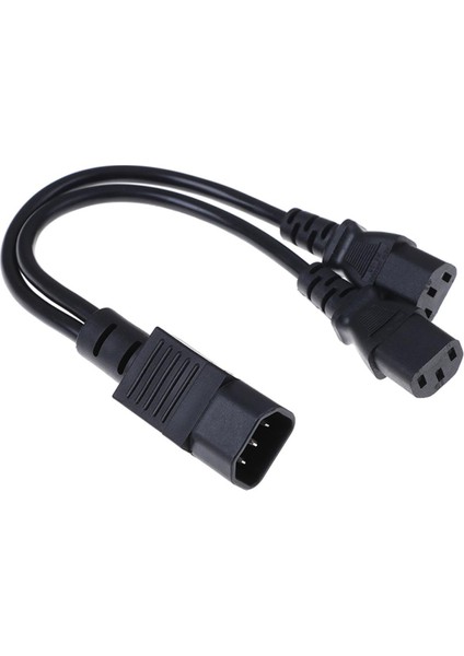 Ups Sunucusu C14 - C13 Y Ayırıcı Uzatma Kablosu Pdu.psu Güç Kablosu Kablosu 30CM (Yurt Dışından)