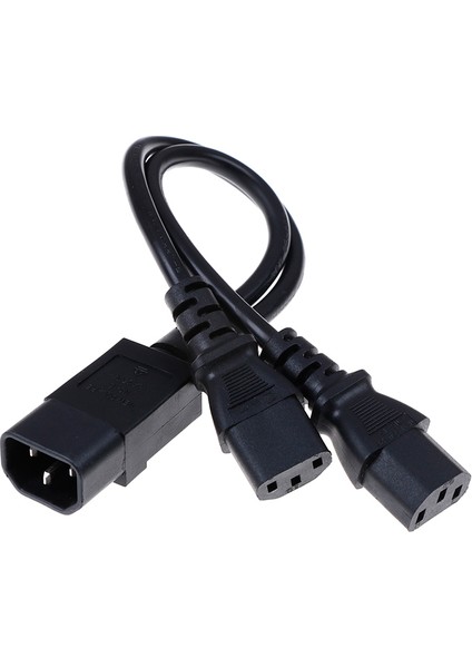 Ups Sunucusu C14 - C13 Y Ayırıcı Uzatma Kablosu Pdu.psu Güç Kablosu Kablosu 30CM (Yurt Dışından) fırsatları