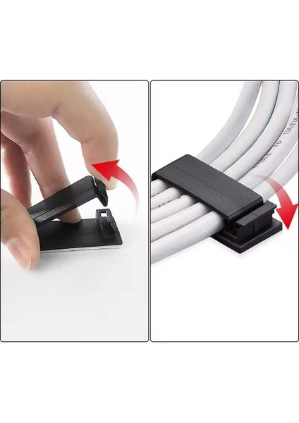 1/10 Adet Kendinden Yapışkanlı Kablo Düzenleyici Tel Bağı Kablo Kelepçesi Klipleri Tutucu Kelepçe Yönetimi Araba Gps Verileri Dekoratif Kordon Sarıcı Yöneticisi (Yurt Dışından)