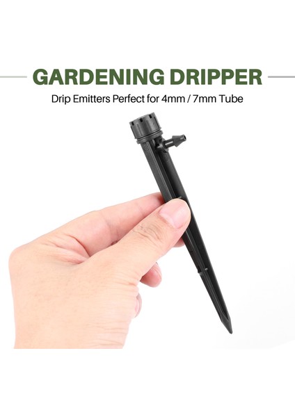 (100'LÜ Paket) Damla Damlatıcılar 4mm / 7mm Tüp Için Mükemmel, Ayarlanabilir 360 Derece Su Akışlı Damla Sulama Sistemi, Çiçek Tarhları, Sebze Bahçeleri, Hes Bahçeleri Için. (Yurt Dışından)
