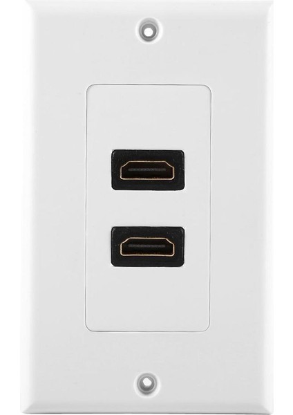 HDMI 2 Bağlantı Noktalı Duvar Yüz Plakası Panel Çıkışı 1080P Kapak Çoğaltıcı Soketi Sıcak (Yurt Dışından)