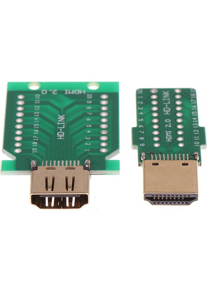Adet Dıy Standart HDMI Kaynaklı Erkek Fiş Dişi Jack 19PIN Kablo Konektörü (Yurt Dışından) fırsatları