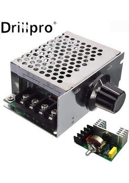 Drillpro Ac Scr Gerilim Güç Regülatörü Dimmer 4000 W 220 V Elektrik Motoru Hız Sıcaklık Kontrol Cihazı Elektrikli Fırın Su Isıtıcı (Yurt Dışından) modelleri