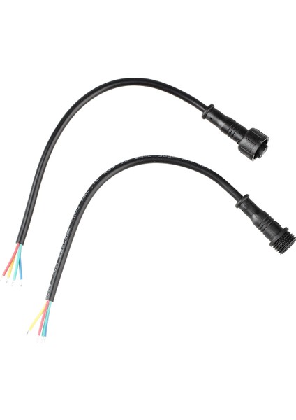 LED Konektörü-1 Çift x LED 4 Pimli Su Geçirmez Bağlantı Kablosu 1 Çift x 8 Pimli Su Geçirmez Konektör Seti-Siyah (Yurt Dışından) fiyatları