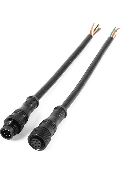 LED Konektörü-1 Çift x LED 4 Pimli Su Geçirmez Bağlantı Kablosu 1 Çift x 8 Pimli Su Geçirmez Konektör Seti-Siyah (Yurt Dışından) indirimleri