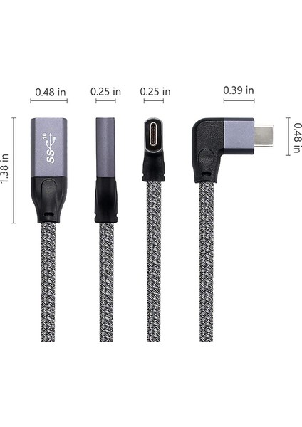 Dik Açılı USB C-1*usb C Dik Açılı Uzatma Kablosu-… (Yurt Dışından) modelleri