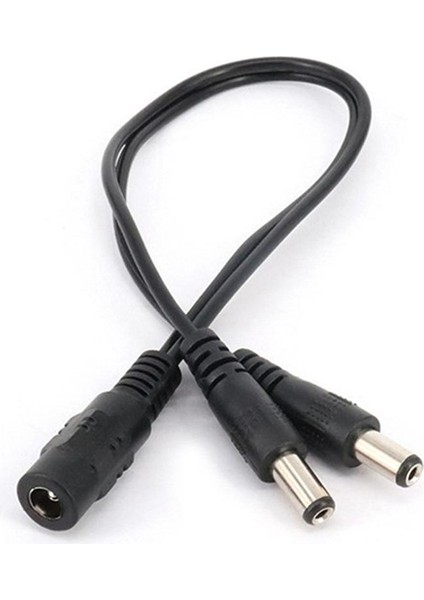 Dc 1 Kadın - 2 Erkek Güç Bölünmüş Splitter Kablosu 5.4*2.7mm Cctv Kamera Için (Yurt Dışından)