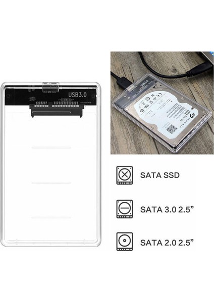 USB 3.0 - 2.5 Için Sata Sabit Sürücü Muhafaza Caddy Kutusu (Yurt Dışından)