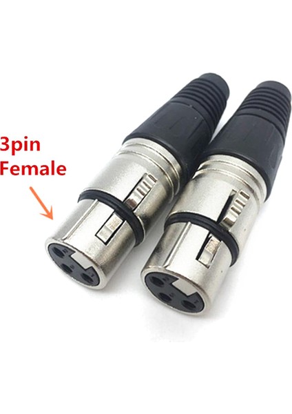 Adet Canon Priz Erkek/dişi Mikrofon Ses Xlr Konektörü 3p/4p/5p Kontaklar (Yurt Dışından)