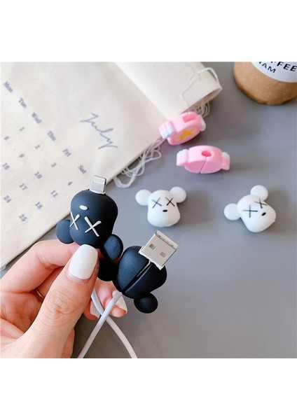 Sevimli Karikatür Silikon Kablo Koruyucu/kırılma Önleyici USB Şarj Kablosu Kulaklık Kablosu Koruyucu Kapak/veri Hattı Sarıcı Organizatör (Yurt Dışından) fiyatları