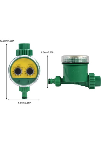 Çok Fonksiyonlu Iki Kadranlı Otomatik Bahçe Su Zamanlayıcısı Elektronik Sulama Zamanlayıcısı Bahçe Sulama Sistemi Kontrol Cihazı (Yurt Dışından)