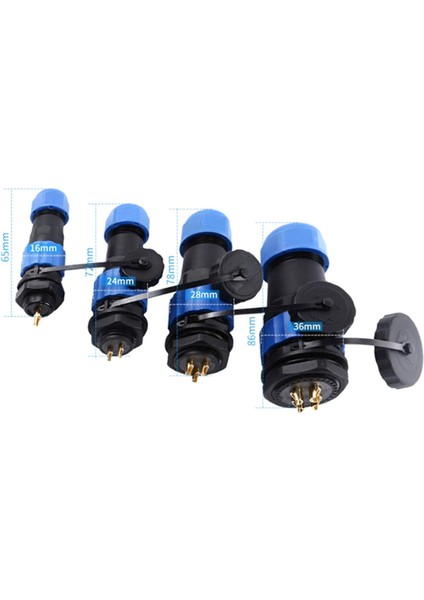 SP16 IP68 Su Geçirmez Konnektör Erkek Fiş ve Dişi Soket 2/3/4/5/6/7/8/9 Pin Panel Montajlı Tel Kablo Konektörü Havacılık Fişi (Yurt Dışından)