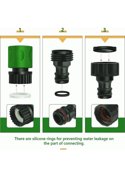 Jaerbee Bahçe Hızlı Bağlantı Serbest Bırakma Su Hortumu Bağlantı Parçaları Plastik Konnektörler, Erkek ve Dişi 3/4 Inç Ght 20 Adet (Yurt Dışından) indirimleri