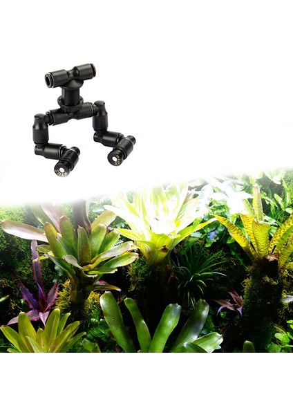 Sürüngenler Teraryum Çift Nozul Sisleyici Sis Yağmurlama 360° Ayarlanabilir Akvaryum Podazz (Yurt Dışından) fiyatları