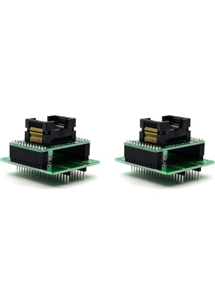 Nand Adaptörü-2x TS0P48 Zıf Soket Kartı (NAND08 Arka Paneli Dahil)-Yeşil (Yurt Dışından)