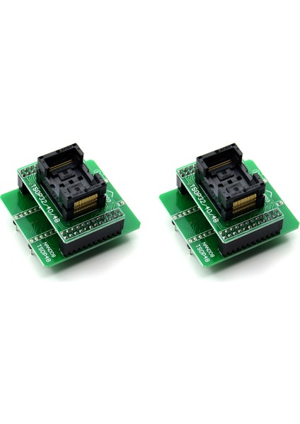 Nand Adaptörü-2x TS0P48 Zıf Soket Kartı (NAND08 Arka Paneli Dahil)-Yeşil (Yurt Dışından)
