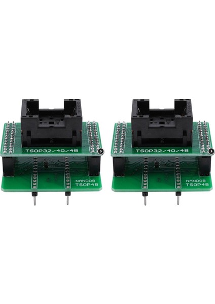 Nand Adaptörü-2x TS0P48 Zıf Soket Kartı (NAND08 Arka Paneli Dahil)-Yeşil (Yurt Dışından)