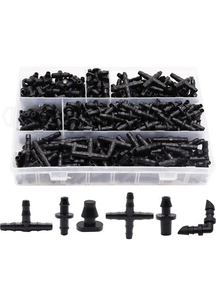 Damla Sulama Dikenli Konnektörler Kiti Dikenli Konnektörler Sulama Parçaları Pvc Sebze Bahçesi Çim Saksı Için (Yurt Dışından)