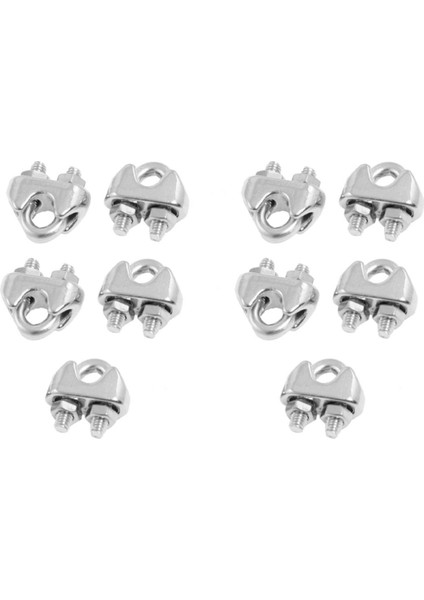 Adet 304 Paslanmaz Çelik Eyer Kelepçe Kablo Klipsi 3/25 Inç 3mm (Yurt Dışından)