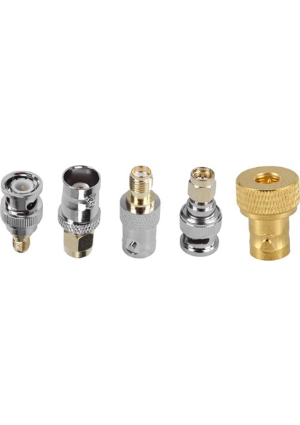 Nanlıy-4 Adet Sma Bnc Kitleri Rf Koaksiyel Adaptör Erkek Dişi Koaksiyel Konnektör ve 1 Adet Sma Erkek Bnc Dişi Jack M/f Rf Adaptörü (Yurt Dışından)