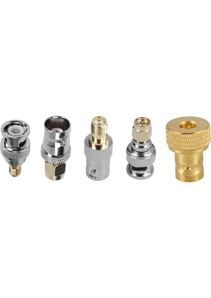 Nanlıy-4 Adet Sma Bnc Kitleri Rf Koaksiyel Adaptör Erkek Dişi Koaksiyel Konnektör ve 1 Adet Sma Erkek Bnc Dişi Jack M/f Rf Adaptörü (Yurt Dışından)