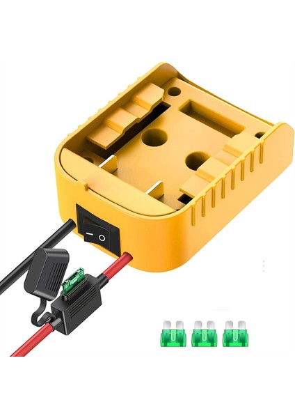 Dewalt 20V /18V A Için Sigortalı ve Anahtarlı Adaptör (Yurt Dışından)