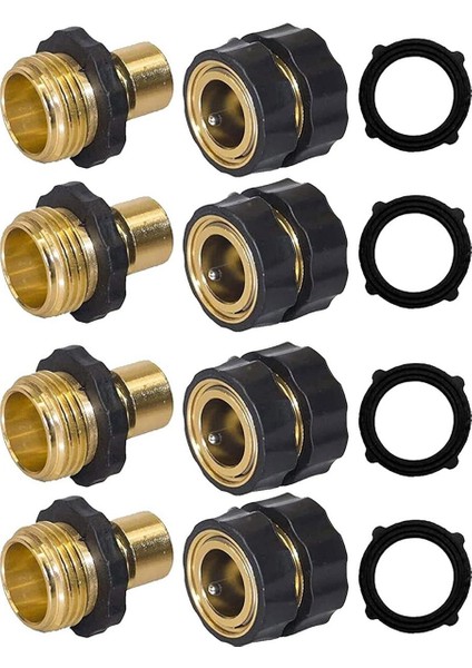 Takım 3/4 Inç Bahçe Hortumu Hızlı Bağlantı (Yurt Dışından)