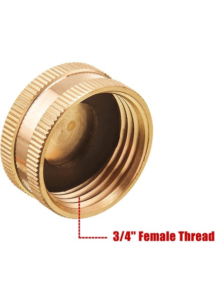 Pirinç Bağlantı Başlığı-4 * Dişi Uç Kapakları 12 * Pul-Pirinç Rengi (Yurt Dışından)