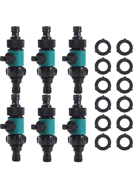 6 Adet Kapatma Vanası Plastik Bahçe Su Hortumu Bağlantısı Anti-Sızıntı Boru Bağlantıları Küresel Vana Standart 3/4 Inç Konu (Yurt Dışından) fiyatları