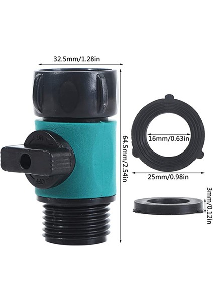 6 Adet Kapatma Vanası Plastik Bahçe Su Hortumu Bağlantısı Anti-Sızıntı Boru Bağlantıları Küresel Vana Standart 3/4 Inç Konu (Yurt Dışından) modelleri
