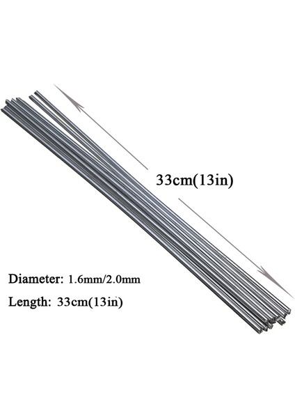Nanlıy-50 Adet Evrensel Kaynak Çubukları Bakır Alüminyum Demir Paslanmaz Çelik Fux Özlü Kaynak Teli Kaynak Teli Elektrot 33 cm x 1.6mm (Yurt Dışından) fiyatları