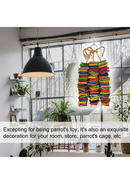 Kuşlar Için Papağan Karton Büyük Kuş Afrika Gri Papağan Doğal Ahşap Kuş Kafesi Çiğneme Oyuncağı (Yurt Dışından) indirimleri