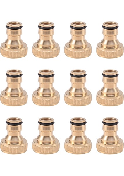 12 Adet Bahçe Su Hortumu Boru Tesisat Dokunun Erkek Musluk Konnektörleri, Bahçe Hortumu Hızlı Bağlantı Parçaları 3/4 Inç (Yurt Dışından) indirimleri