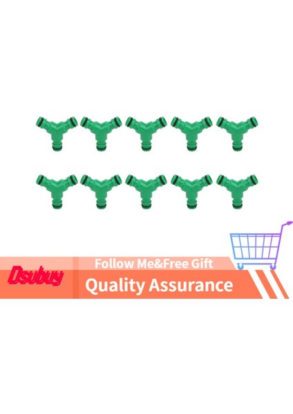 Dsubuy 10 Adet 3 Yollu Su Hortum Kaplini Y Konnektörü Bahçe Sulama Için Premium Plastik Adaptör Çoğaltıcı (Yurt Dışından)