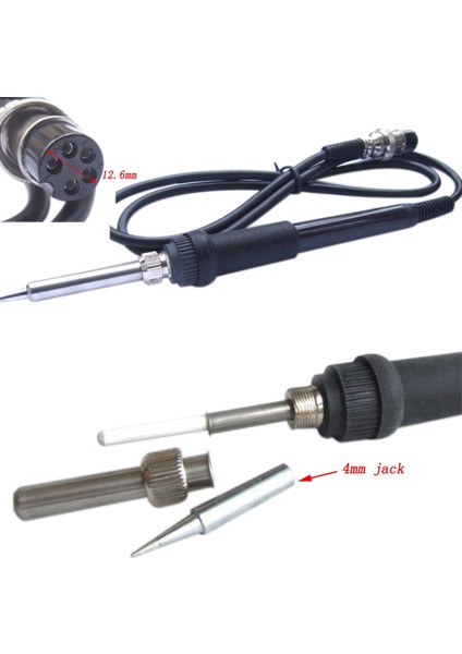 936 Elektrikli Havya Havya Istasyonu 5pin 5 Delik 50 W 24 V 852D + 853D 878AD 898D 936B 937D Demir Kolu Tamir Onarım Araçları (Yurt Dışından)