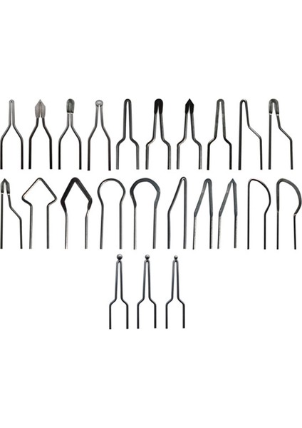 23 Adet Metal Yüksek Empedans Aksesuarları Ahşap Yanan Taşınabilir Isıtma Teli Yedek Oyma Mini Pirografik Uç Kiti (Yurt Dışından) fiyatları