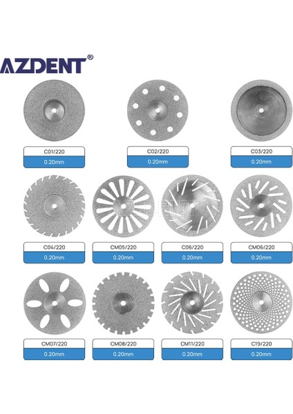 Azdent 5 Adet/paket Diş Ultra-Ince Çift Taraflı Kum Porselen Elmas Kesme Diski Mandrel Elmas Diş Hekimliği Parlatma Araçları (Yurt Dışından)