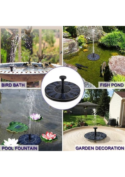 Mini Çeşme Güneş Enerjisi Bahçe Havuzu Gölet Yüzen Çeşme Suyuaçık Güneş Paneli Bahçe Dekoru (Yurt Dışından) modelleri