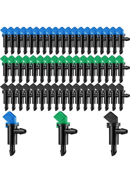 60 Parça Damla Verici Bahçe Bayrağı Sulama Damlatıcı, 3 Boyutta, Ağaçlar ve Çalılar, 1 Gph, 2 Gph, 4 Gph (Yurt Dışından) fiyatları