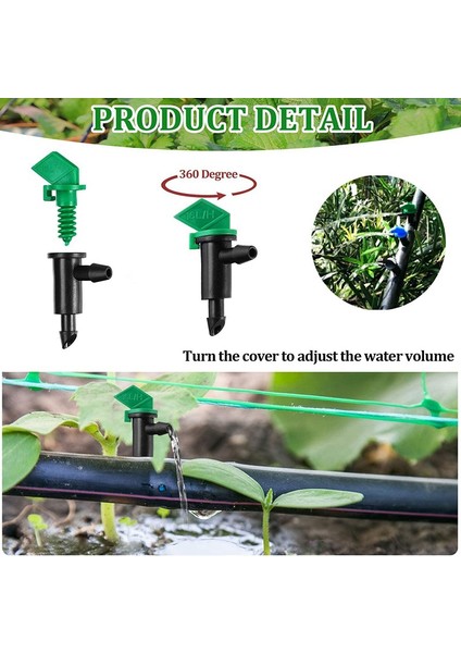 60 Parça Damla Verici Bahçe Bayrağı Sulama Damlatıcı, 3 Boyutta, Ağaçlar ve Çalılar, 1 Gph, 2 Gph, 4 Gph (Yurt Dışından) modelleri