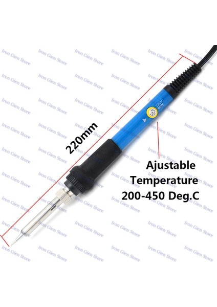 Elektrikli Havya Kitleri 220V 110V 60W Ab/abd Sıcaklık Ayarlanabilir Kaynak Onarım Aracı Kalay Soder Tel 5 Demir Ipuçları (Yurt Dışından)