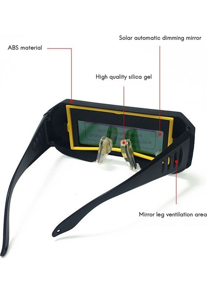 Otomatik Fotoelektrik Kaynak Gözlükleri Güneş Enerjili Otomatik Kararan Kaynak Maskesi Kask Göz Gözlüğü Kaynağı (Yurt Dışından) fırsatları