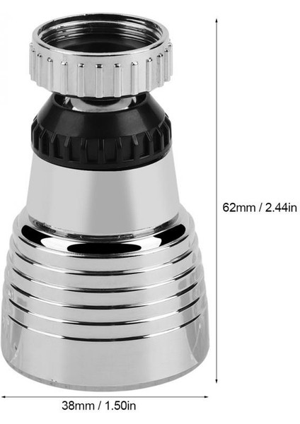 360 Döndür Döner Musluk Memesi Su Tasarrufu Dokunun Havalandırıcı Difüzör Yüksek Kaliteli Mutfak Aksesuarları Filtre Adaptörü Rgb LED Işık (Yurt Dışından)