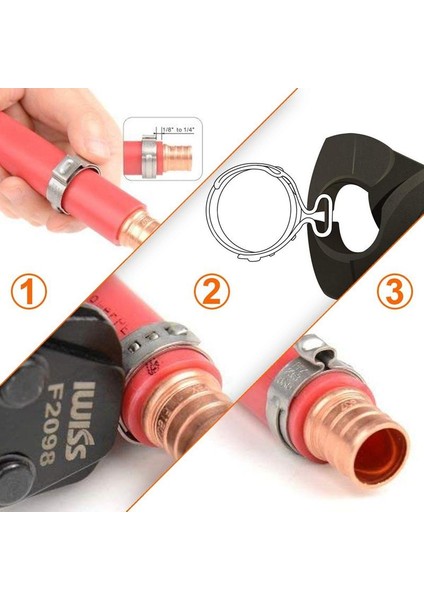 Paslanmaz Çelik Tek Kulaklı Hortum Kelepçesi, 80 Adet 6-23.6mm Sıkma Hortum Kelepçesi Çeşitler Kiti Kulak Kademesiz Cinch Halkaları Sıkma Tutam Montaj Aletleri (1/4 Inç - 15/16 Inç) (Yurt Dışından) indirimleri